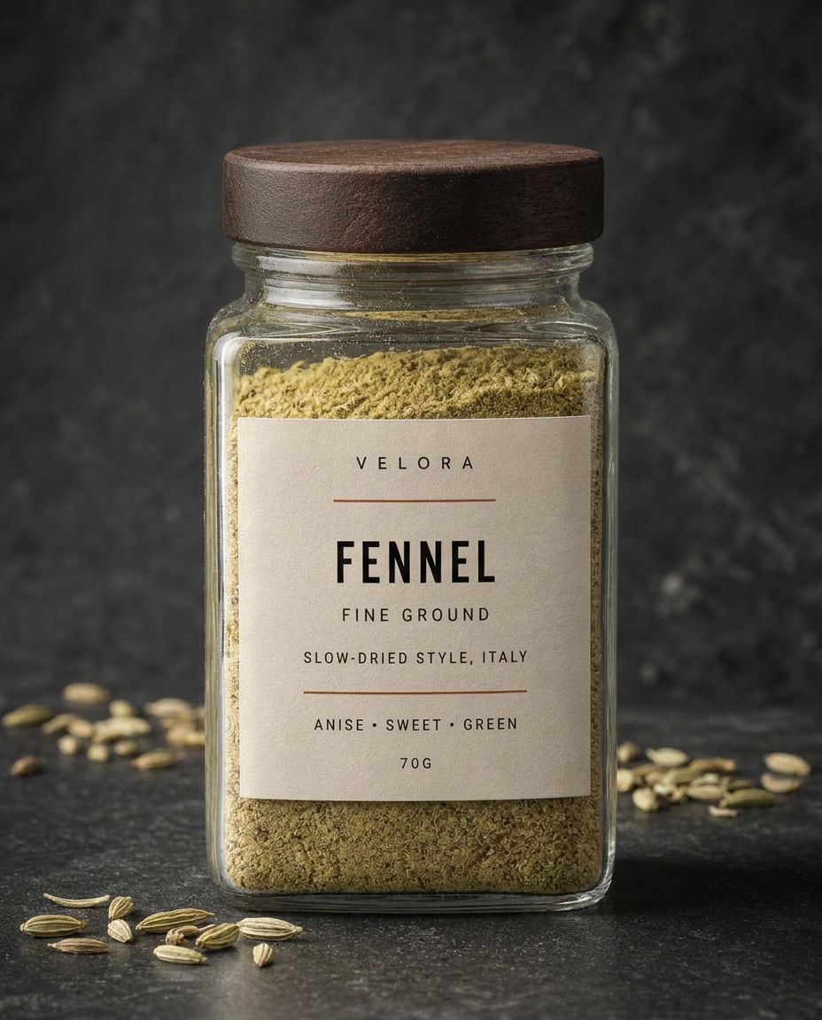 Velora Fennel — Whole Seed, photographed in the studio